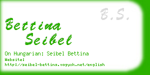 bettina seibel business card